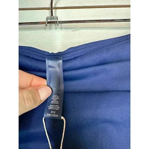 NWT • SKIMS SWIM • XXS • Sculpting Slim Fold Over Bikini Bottom • Midnight Blue - Picture 10 of 13